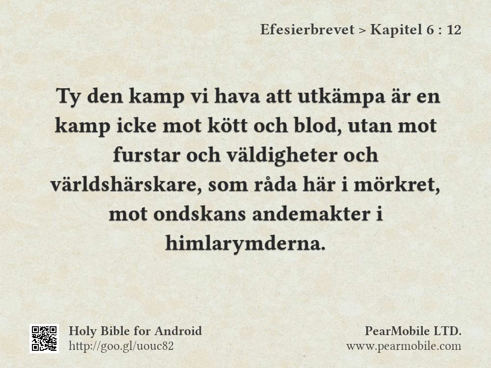 Efesierbrevet, Kapitel 6:12